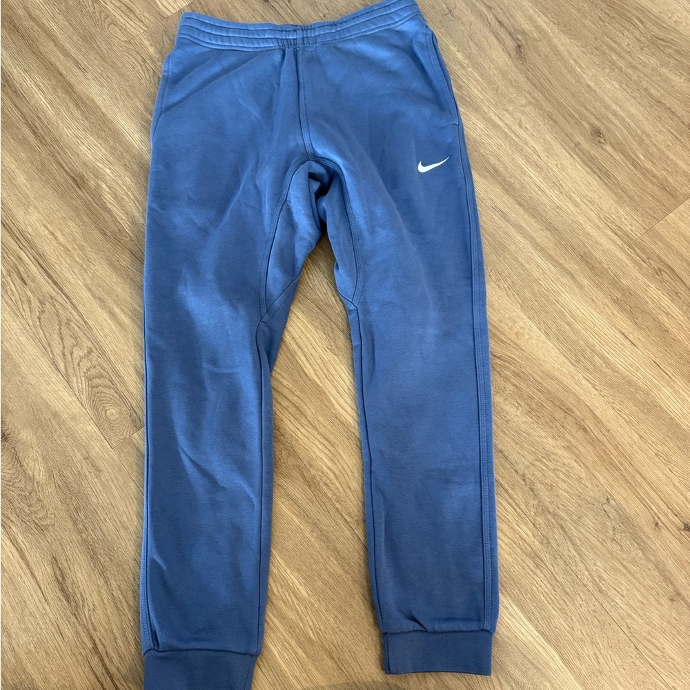 Nike Navy Joggers with White Logo - Picture 4 of 4